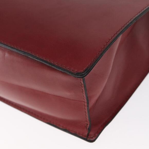 CELINE Hand Bag Leather Red Gold Auth 161005 - Picture 16 of 16